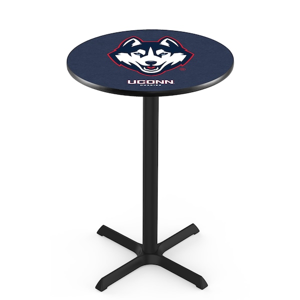 42" Blk Wrinkle Connecticut Pub Table